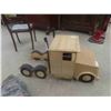 Image 3 : Semi Truck Toy Box- Wooden 17" x 18" x 40"