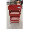 Image 2 : Hair Salon 3 Tier Metal Stand on Casters 12" x 16" x 31" 