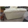 Image 8 : Couch 84" + Love Seat 64"- Leather / Leather Style