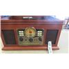 Image 2 : Vintage Style Modern Radio / Record Player with CD + Cassette