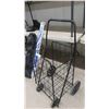 Image 2 : 2 Folding Yard Chairs, Patio Umbrella & Shopping Cart