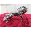 Image 3 : Chrome White Trucks Mustang Horse Hood Ornament 9" - Excellent Condition