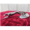 Image 2 : Ford Lincoln Chrome Grey Hound Hood Ornament 9" , chip on tip of tail -