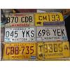 Image 2 : Large Lot of Mostly Manitoba License Plates - Most Very Good Condition & Pepsi Crate