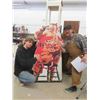 Image 2 : Vintage Coca-Cola Stand Up Santa Store Display 5' Tall - Heavy Cardboard