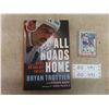 Image 1 : Autographed Hard Cover Bryan Trottier New York Islanders Hockey Book ' All Roads 