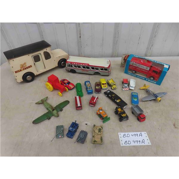 Antique + Vintage Metal Toy Lot, Some Really Good Toys but Most Need Attention : 