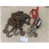 Image 1 : (2) 10' Chains, Chain, Come-Along