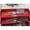 Image 2 : Tool Box with Tools ; Files, Chisels, Tin Snips, Nut  Drivers, Wire Brush, Oil Can, 