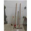 Image 1 : Yard Tool ; Rake, Weeder, Axe, Cultivator, Hoe, Shovel