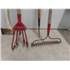 Image 2 : Yard Tool ; Rake, Weeder, Axe, Cultivator, Hoe, Shovel