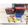 Image 1 : Black + Decker 2 pc Rolling Suitcase Toolbox with Allen Keys, Drill Bits, Chalk line, 