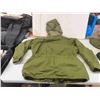 Image 3 : Army Green Men's Jacket Sz Med, 2 Long Sleeve Sz LG Tops + Black V Neck Sweater