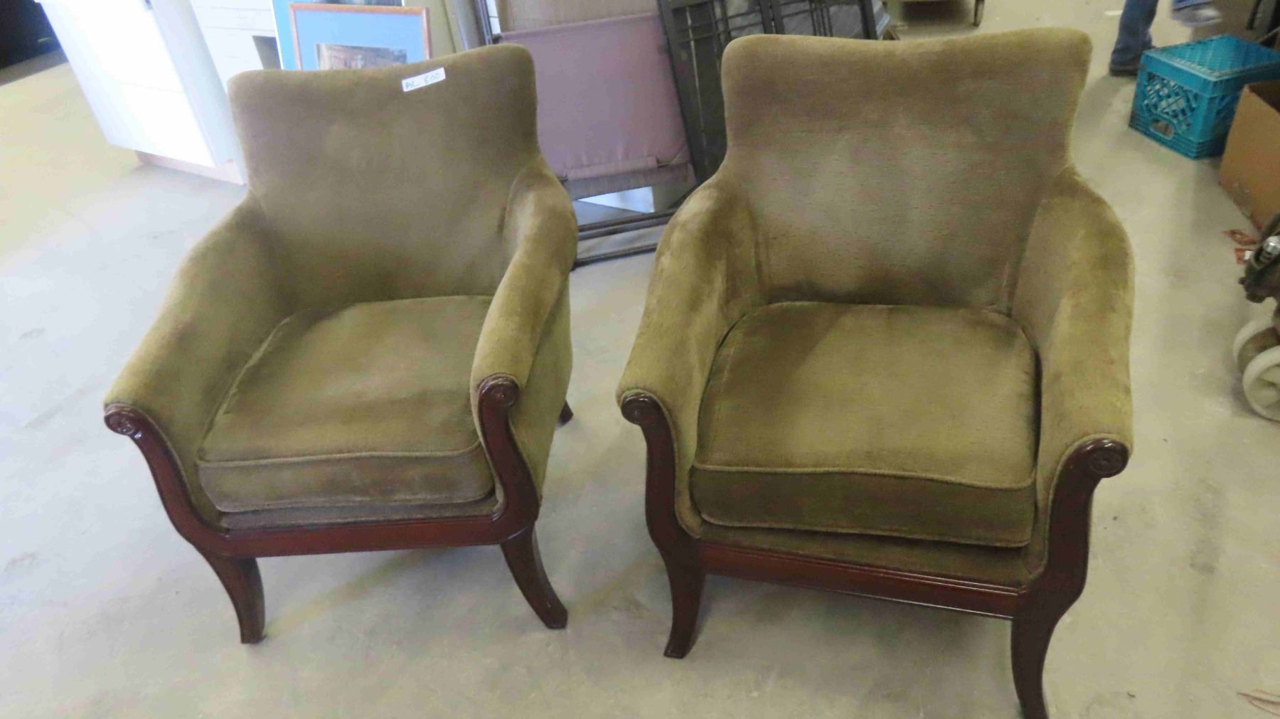 2 Matching Living Room Chairs - McSherry Auction Service Ltd.