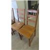 Image 2 : 4 Wooden Dining Room Chair - 3 Matching with 1 Odd 