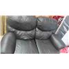 Image 2 : Leather / Leather Style Reclining Love Seat