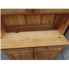 Image 5 : Pine Step Back Cupboard - 2 pc 16" x 35" x 71" 