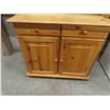 Image 6 : Pine Step Back Cupboard - 2 pc 16" x 35" x 71" 