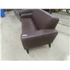 Image 2 : Leather Style Couch 78" Wide