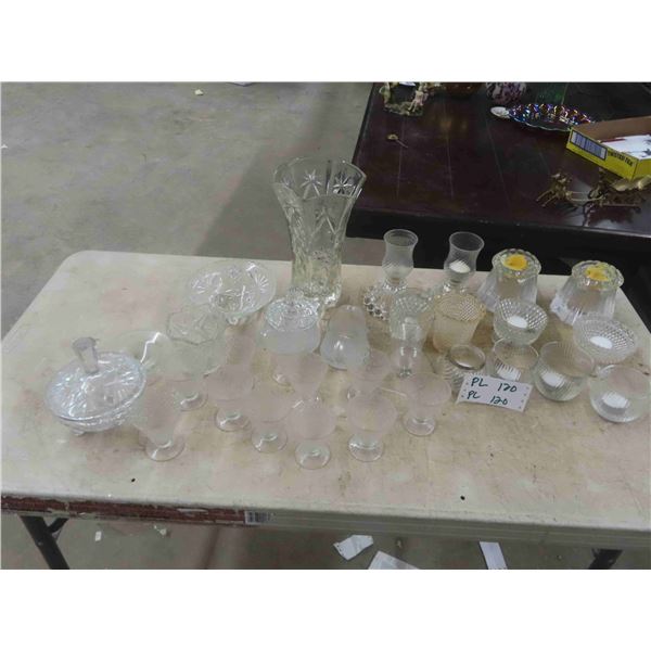 Cut Glass, Crystal, Vases, Wine Glasses, Covered Candy Dishes, plus more