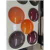 Image 1 : 5 Plastic Lenses ; 2 Orange, 3 Red - 12" Diameter