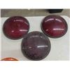 Image 3 : 5 Plastic Lenses ; 2 Orange, 3 Red - 12" Diameter