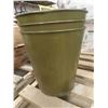 Image 3 : 4 Army Green Metal Waste Paper Containers, Galvanized Garbage Can + 2 Others