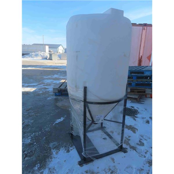 Fill Stand Brand New Food Grade 110 US Gal Tank with Hopper, Powder Coated Mix ...