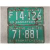Image 4 : 9 Manitoba + Saskatchewan License Plates