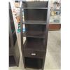 Image 4 : 2 Matching Modern Open Shelf with Drawer - each 15" x 20" x 60" 