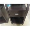 Image 5 : 2 Matching Modern Open Shelf with Drawer - each 15" x 20" x 60" 