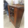 Image 2 : Vintage Walnut China Cabinet 15" x 36" x 59" 