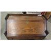 Image 2 : 1/4 Cut Oak Drop Front Security Desk 15" x 31" x 41" 