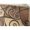 Image 4 : Area Rug 94" x 123" - Shades of brown with black swirl 