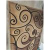 Image 5 : Area Rug 94" x 123" - Shades of brown with black swirl 