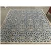 Image 3 : Area Rug 93" x 94" - blue + cream