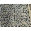 Image 4 : Area Rug 93" x 94" - blue + cream