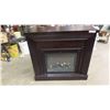 Image 1 : Fireplace Mantle with Electric Heater 15" x 39" x 41" 