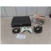 Image 1 : Xbox 360 Video Game Lot with Controller, Power Cord, 8 Games