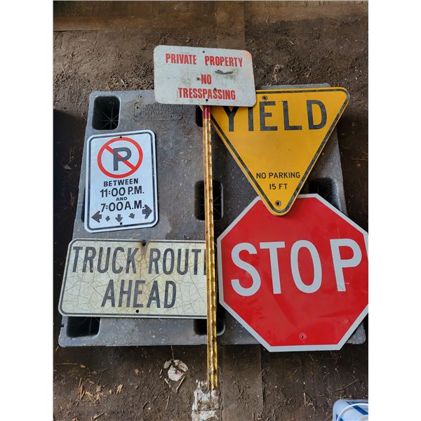 Qty of various signs