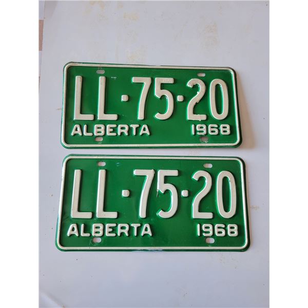 (Lots 12 to 14 are a Group Lot) 2- 1969 License plates