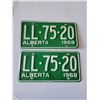 Image 1 : (Lots 12 to 14 are a Group Lot) 2- 1969 License plates