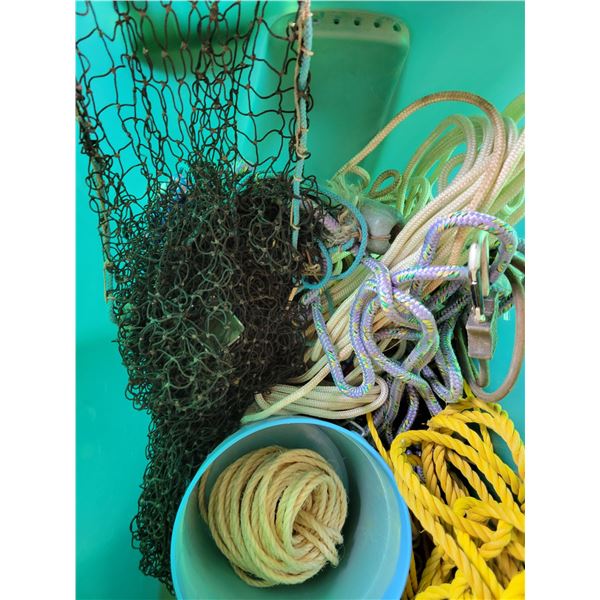 Various ropes, netting