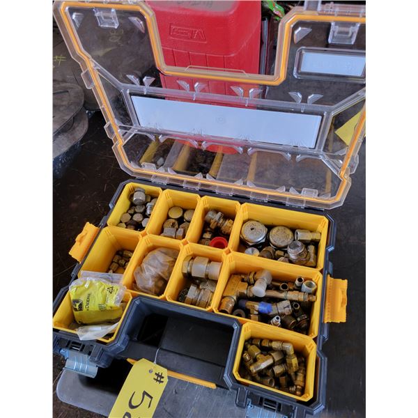 (Lots 51 & 52 are a Group Lot) 1- Yellow container of new fittings