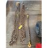 Image 1 : Qty of Chains, 4- heavy, approx. 20 ft, 16 ft & 3 ft