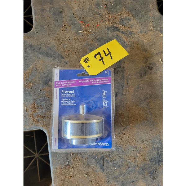 New backflow preventor, 4"