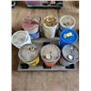 Image 1 : 8- Various partial pails of oil