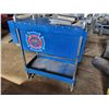 Image 2 : Blue rolling cabinet, 16.5" x 34" c/w key