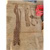Image 1 : Various heavy chains c/w crate of chain repair