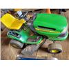Image 3 : JD LA125, hydro, riding mower, showing 444 hrs, approx. 42" deck c/w new tire tube, oil filters, man